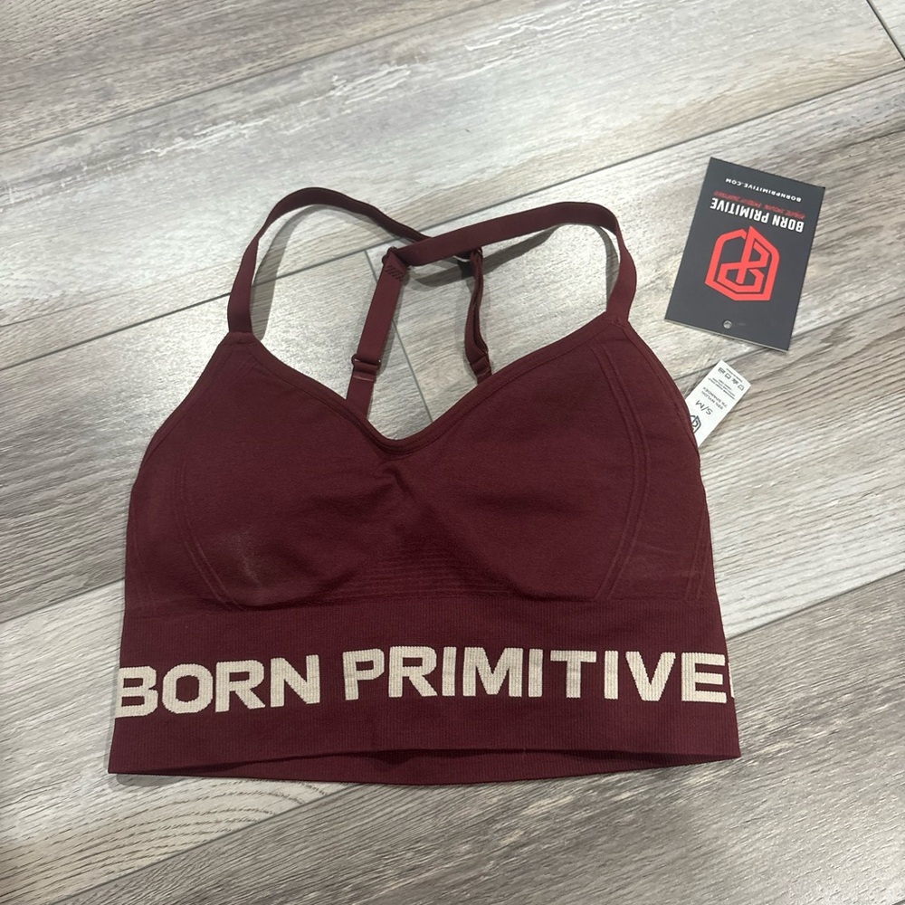 Born Primitive Deep Red Sports Bra